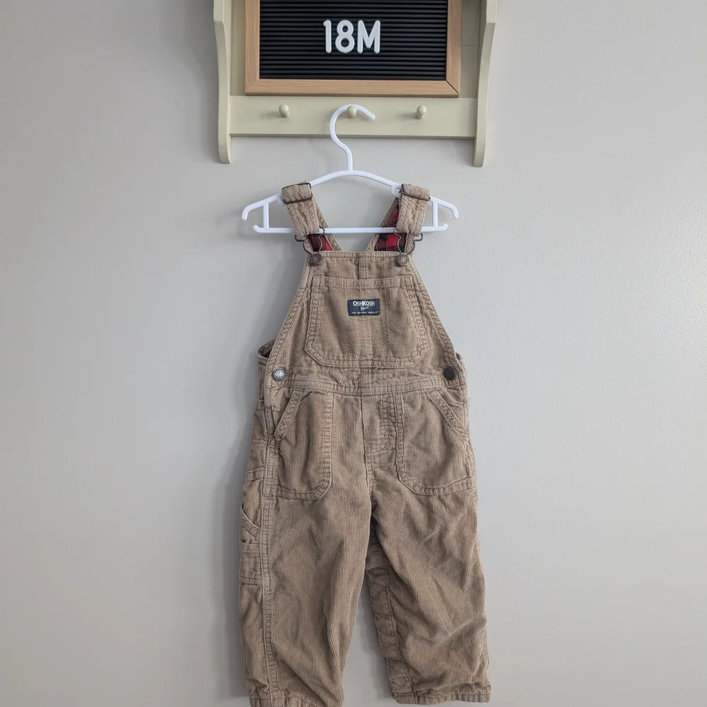 OshKosh B'gosh Tan Kids Overalls